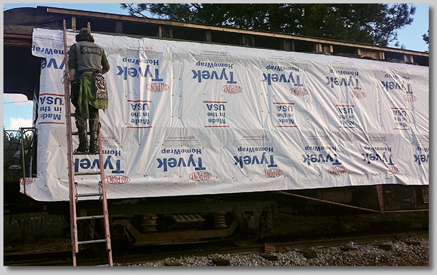 Tyvek wrap